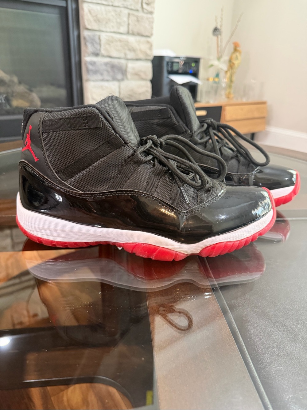 Air Jordan 11 Retro "Bred" ("Playoff" colorway) men’s sneakers size 10
